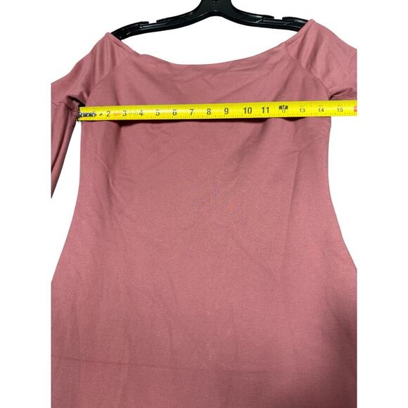 NEW- NWT Gianni Bini Mauve Off-Shoulder Flutter Sleeve Bodycon Dress - Size S - Picture 5 of 9